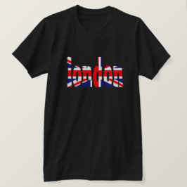 London über einen "Union Jack" T-Shirt