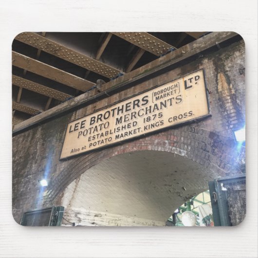 London UK Borough Market Potato Foto Mousepad (Vorne)