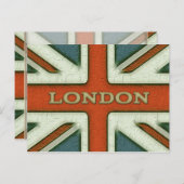 London UK Flag Postkarte (Vorne/Hinten)