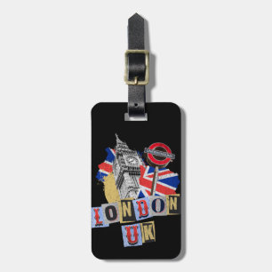 London UK Retrodesign Gepäckanhänger