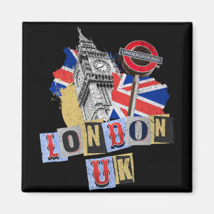 London UK Retrodesign Magnet