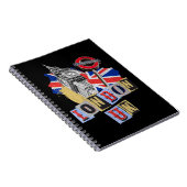 London UK Retrodesign Notizblock (Rechte Seite)
