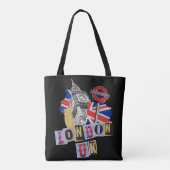 London UK Retrodesign Tasche (Rückseite)