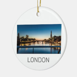 London Uk Skyline Vereinigtes Königreich England S Keramik Ornament