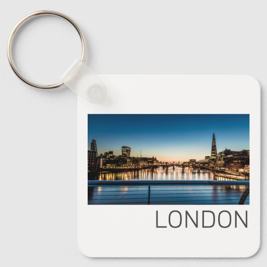 London Uk Skyline Vereinigtes Königreich England S Schlüsselanhänger (Vorderseite)