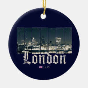 London UK Skyline Vereinigtes Königreich England v Keramik Ornament