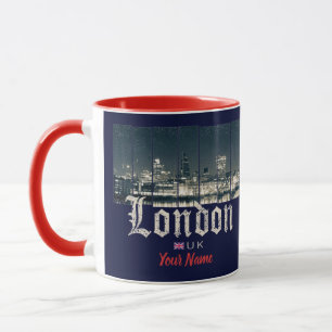 London Uk Skyline Vereinigtes Königreich Vintag En Tasse