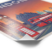 London UK Vintag Fotodruck (Ecke)