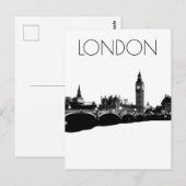 London und Big Ben Postkarte (Vorne/Hinten)