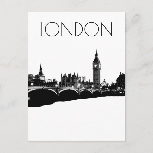 London und Big Ben Postkarte (Vorderseite)