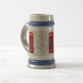 London Underground Tube Map Stein ✨ Individueller  Bierglas (Vorderseite Links)