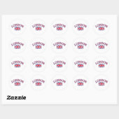 London Union Jack Design Runder Aufkleber (Blatt)
