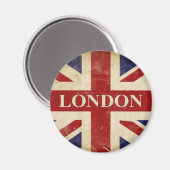 London - Union Jack - I Liebe London Magnet (Vorderseite/Rückseite)