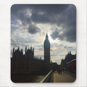 London United Kingdom Big Ben Sunset Clouds Sky UK Mousepad