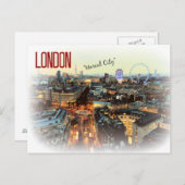 London "Unreal City" Eliot Postcard Postkarte (Vorne/Hinten)