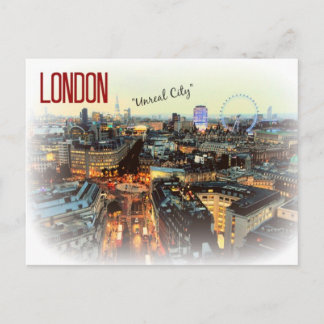 London "Unreal City" Eliot Postcard Postkarte