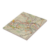 London-Untergrund-Eisenbahn-Karte Fliese (Seite)