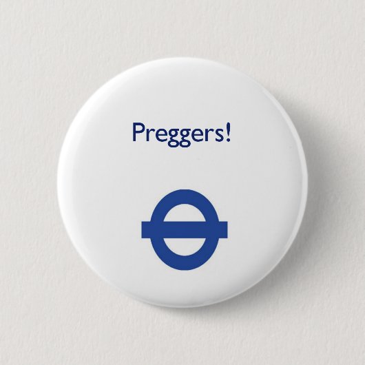 London-Untergrund-Preggers Abzeichen Button (Vorderseite)