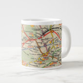 London Untergrund Railway Map Jumbo-Tasse (Vorderseite Rechts)