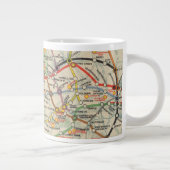 London Untergrund Railway Map Jumbo-Tasse (Rechts)