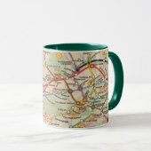 London Untergrund Railway Map Tasse (VorderseiteRechts)