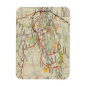 London Untergrund Railways Karte Magnet (Vertikal)