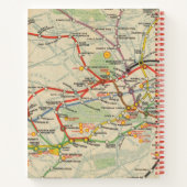 London Untergrund Railways Karte Notizblock (Rückseite)