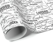 London-Untergrundbahn-Kunst Geschenkpapier (Rolleneckpunkt)