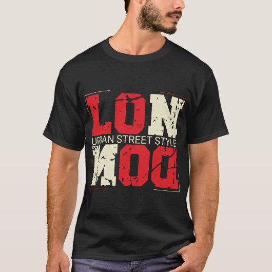 London-Urban-Street-Style-Text T-Shirt (Vorderseite)