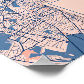 London - Vereinigtes Königreich Breezy City Map Poster (Ecke)