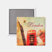 London Vintag Magnet (Vorderseite/Rückseite)