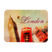 London Vintag Magnet (Horizontal)