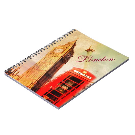 London Vintag Notizblock (Linke Seite)