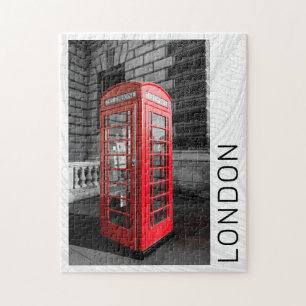 London Vintag Phone Box UK Retro Telefon Puzzle