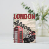 London Vintag Postkarte (Stehend Vorderseite)