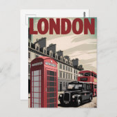 London Vintag Postkarte (Vorne/Hinten)