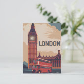London Vintag Postkarte (Stehend Vorderseite)