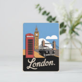 London Vintag Postkarte (Stehend Vorderseite)