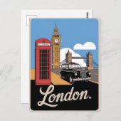London Vintag Postkarte (Vorne/Hinten)