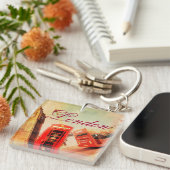 London Vintag Schlüsselanhänger (Vorderseite rechts)