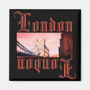 London Vintage City Tower Bridge Landschaft Magnet