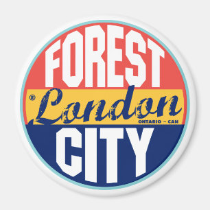 London Vintage Etikett Magnet
