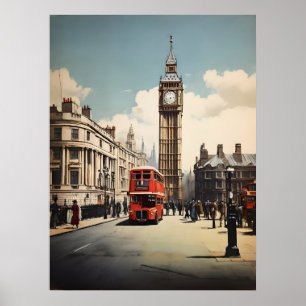 London Vintage Plakat