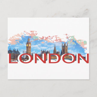 London Vintage Postkarte