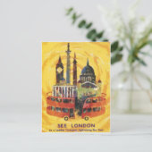 london vintage postkarte (Stehend Vorderseite)