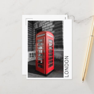 London Vintage Telefonzelle UK Retro Telefon Feiertagspostkarte