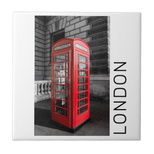London Vintage Telefonzelle UK Retro Telefon Fliese