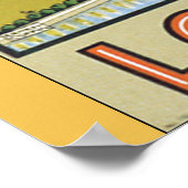 London Vintage Travel Poster (Ecke)