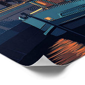 London Vintage Travel Poster (Ecke)