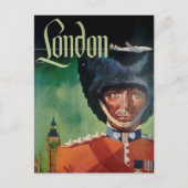 London Vintage Travel Postkarte (Vorderseite)